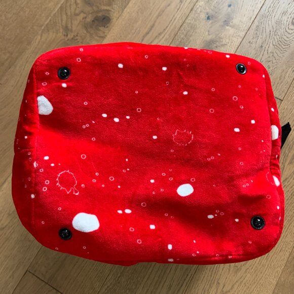 Juicy Couture Red Velvet Tote Handbag Vintage Retro 2000s Y2K Unique - Picture 4 of 16